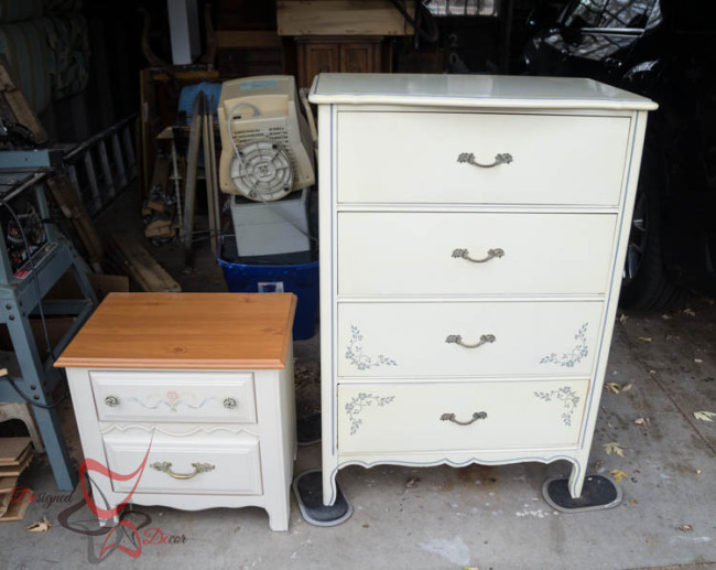 (Before) Eiffel Tower Dresser Makeover - by Designed Decor