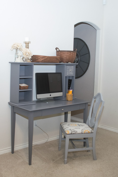 Desk makeover and updated chair - by Major Hoff Takes a Wife