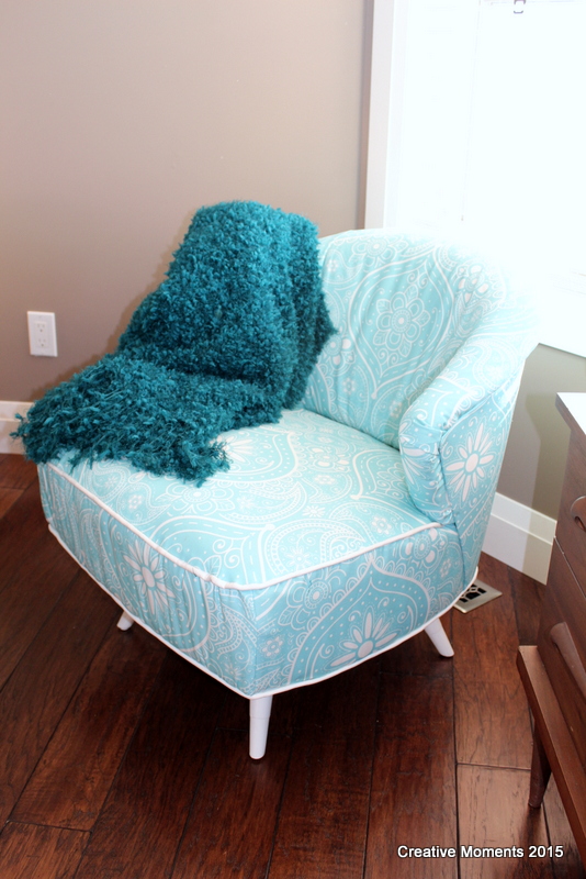 Pretty in Paisley Chair Makeover - by Creative Moments