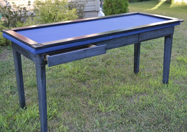 Dual Duty Desk & Gaming Table Makeover - by DIY Danielle