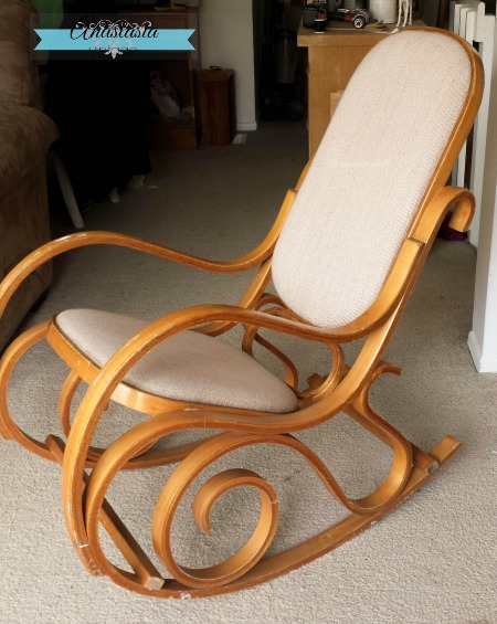 (Before) Bentwood Rocking Chair Makeover - by Anastasia Vintage