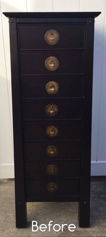 (Before) Floral Feminine Lingerie Chest Makeover - by Just the Woods