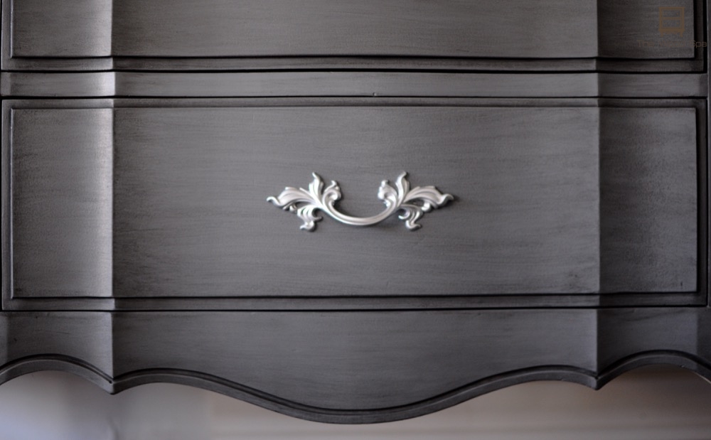 Gray Glazed French Provincial Dresser Makeover - by The Wood Spa Gray Glazed French Provincial Dresser Makeover - by The Wood Spa