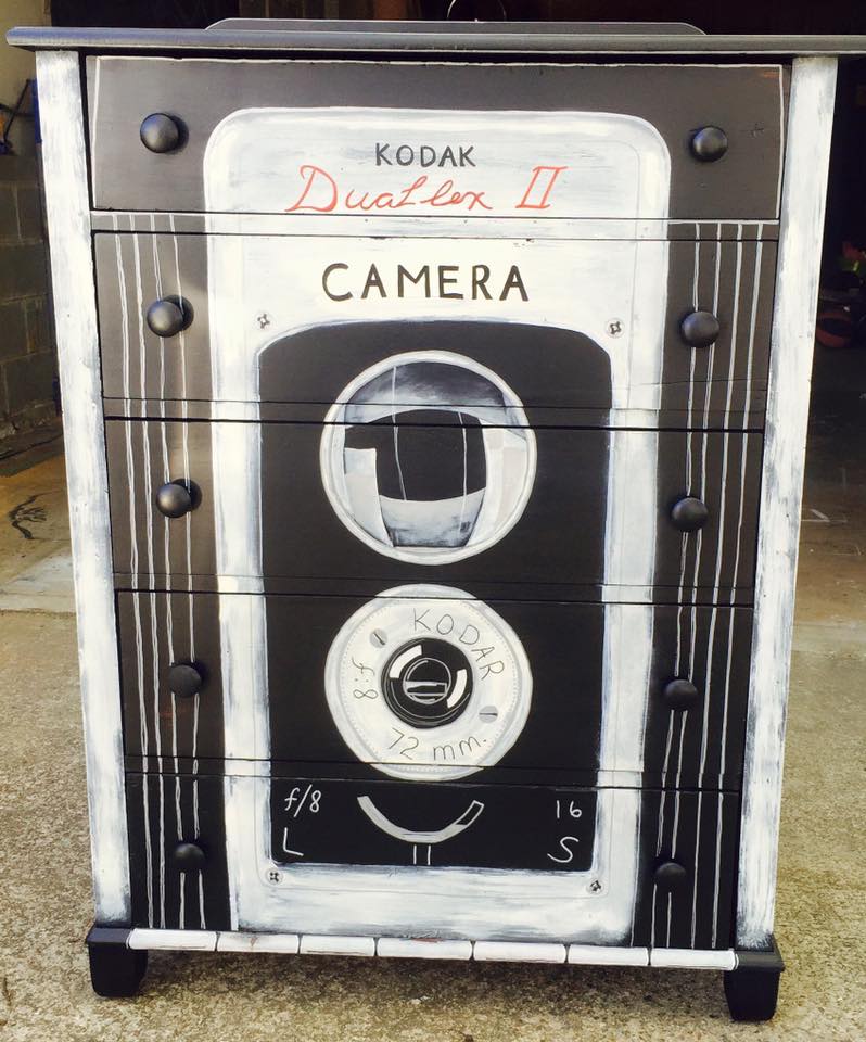 Camera Dresser Makeover - by New Old Finds