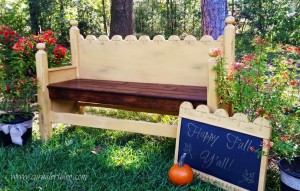 Repurposed Headboard Bench