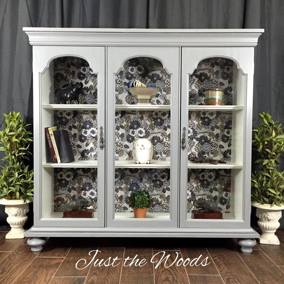 Upcycled Modern Curio Cabinet