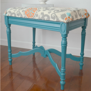 Repurposed Table into Ottoman