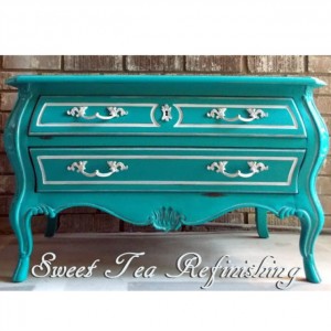 Bright Turquoise Chest