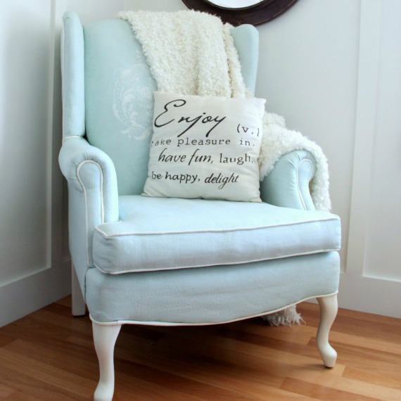 Painted Upholstered Chair