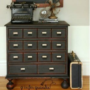 Faux Card Catalog